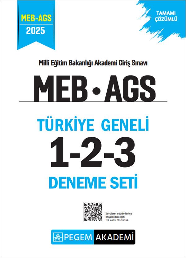 Pegem 2025 MEB AGS Türkiye Geneli 1-2-3 (3'lü Deneme Seti)