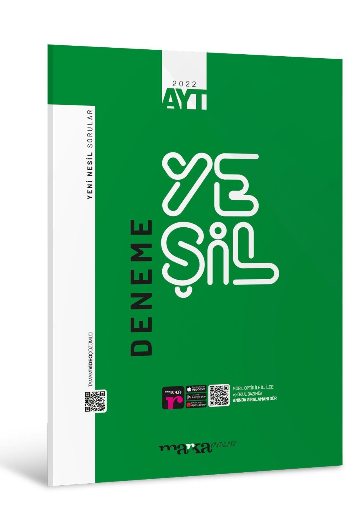 Marka AYT Yeni Nesil Yeşil Deneme Tamamı Video Çözümlü