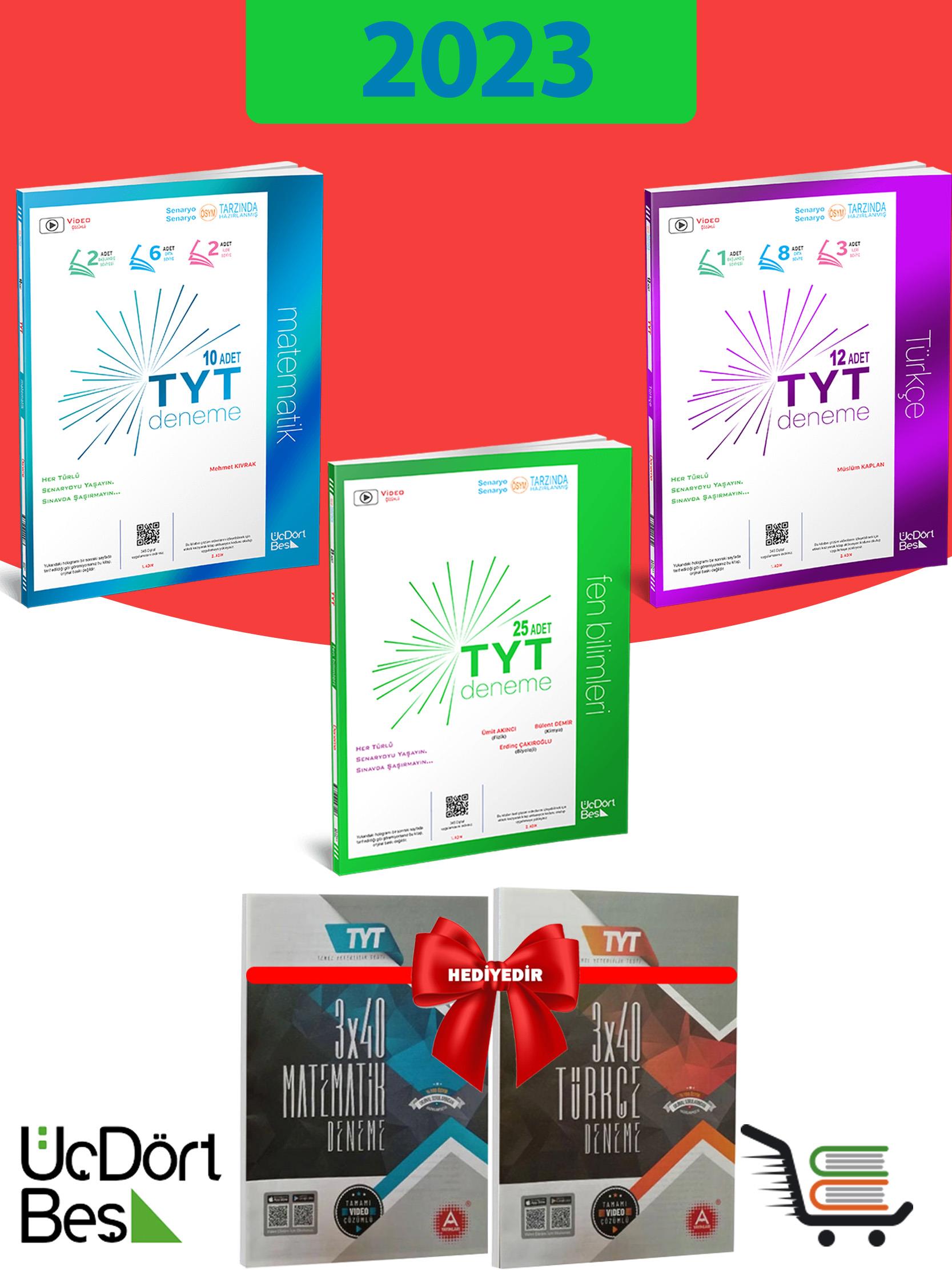 345-2023 Model-TYT Sayısal Deneme Seti Çııkmış Sorular Denemeleri Hediyeli