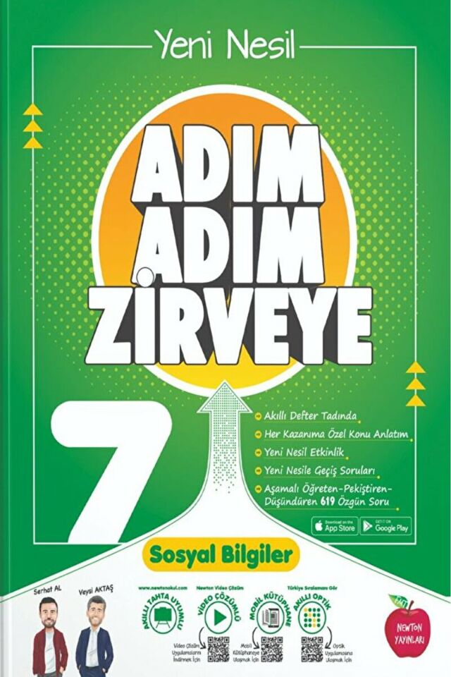Newton 7. Sınıf Adım Adım Sosyal Bilgiler  Etkinlikli Konu Anlatımlı  Soru Bankaları