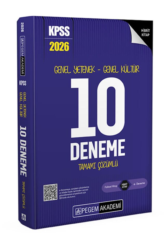 Pegem 2026 KPSS GK-GY 10 Deneme