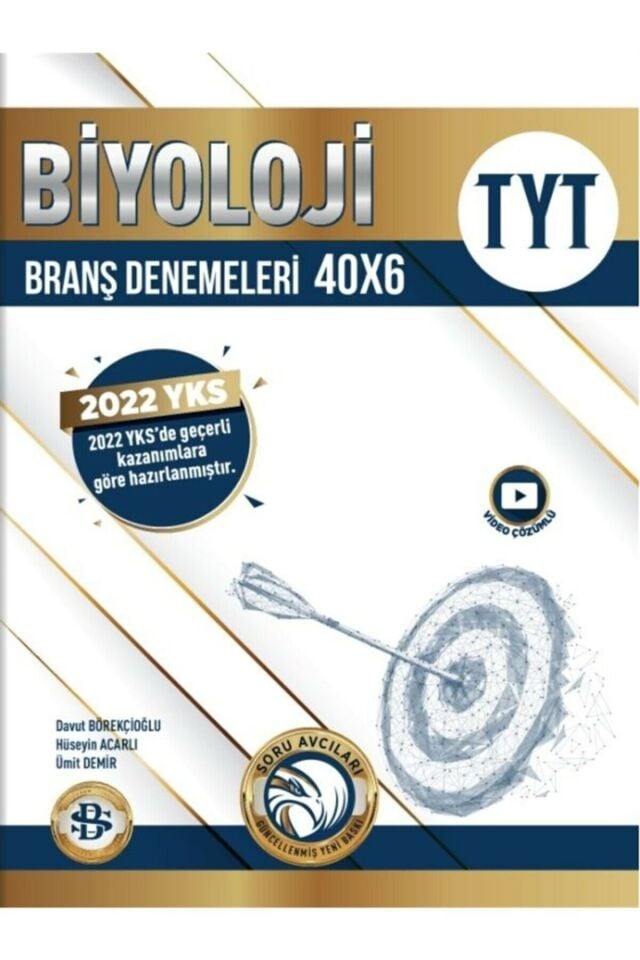 Bilgi Sarmal Yayınları Tyt Biyoloji 40X6 Branş Denemeleri