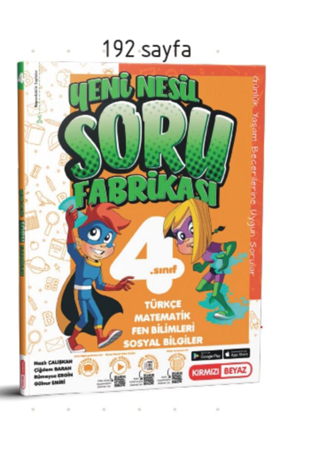 Kırmızı Beyaz  4.Sınıf Yeni Nesil Soru Fabrikası
