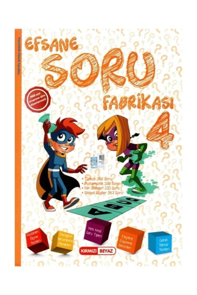 Kırmızı Beyaz  4.Sınıf Yeni Nesil Soru Fabrikası