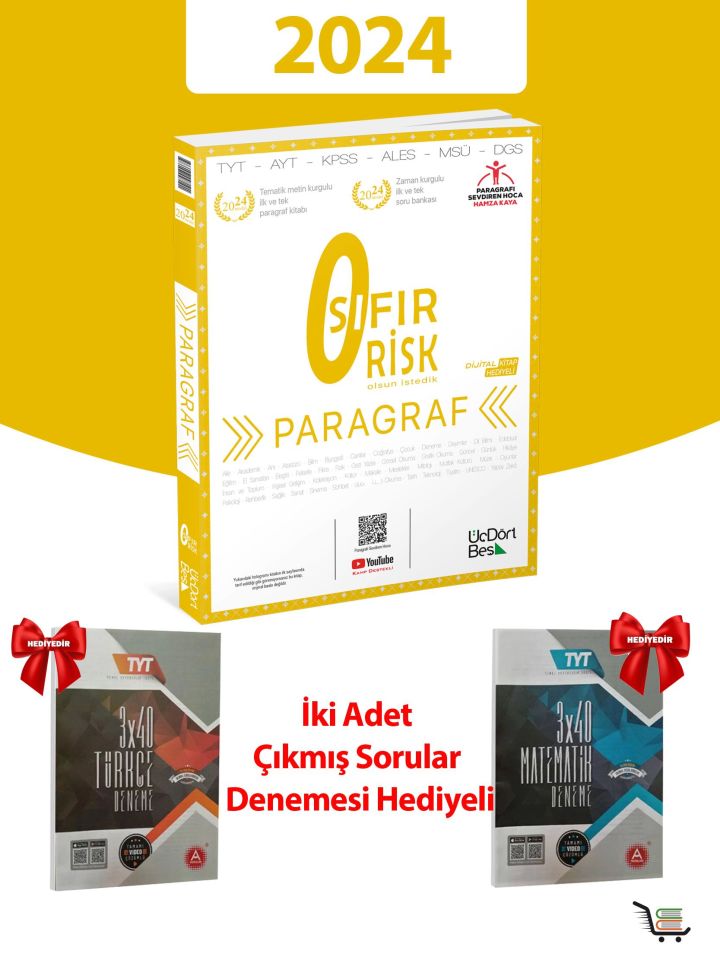 345 - 2024 Model Paragraf Sıfır Risk 2 Adet Deneme Hediyeli!