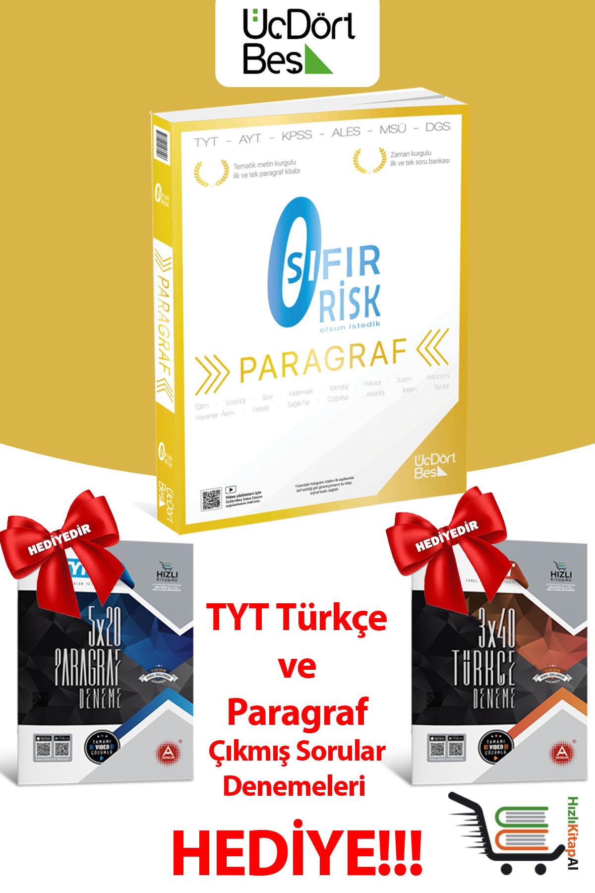 345 Paragraf Sıfır Risk Soru Bankası + 2 Hediye Çıkmış Deneme