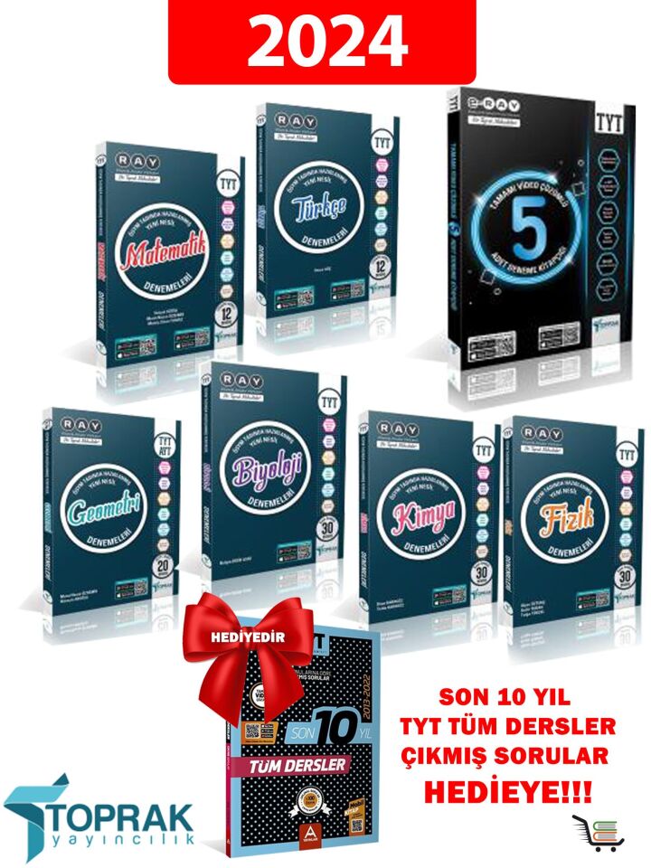 TYT Deneme Seti 7 Deneme Son 10 Yılın Çıkmış Soruları HEDİYE!