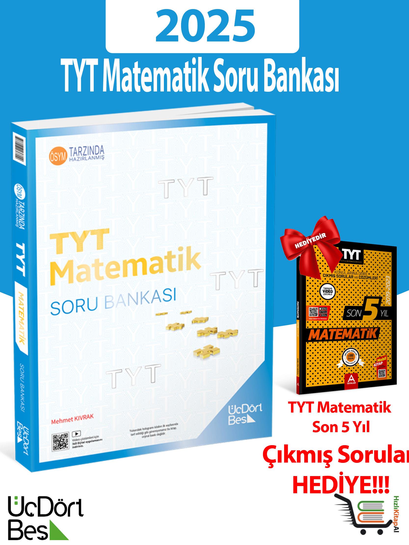 345-2025 Model TYT Matematik Soru Bankası Çıkmış Sorular Hediyeli!