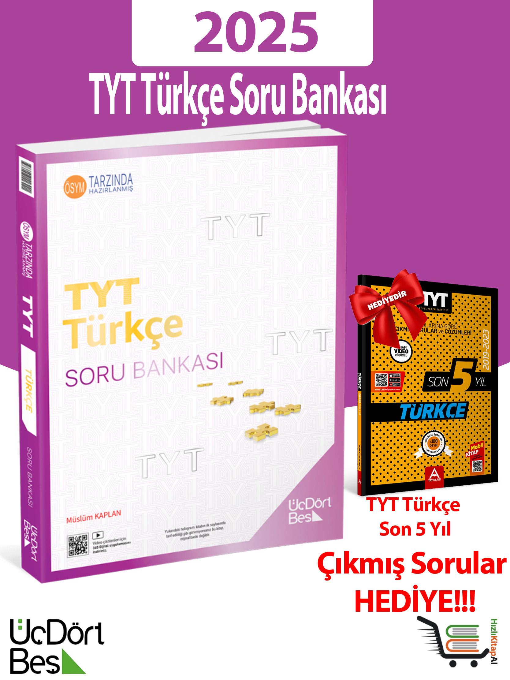 345-2025 Model TYT Türkçe Soru Bankası Çıkmış Sorular Hediyeli!