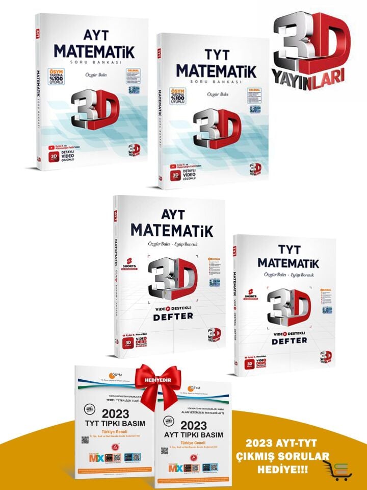 2024 Model AYT-TYT Matematik Soru Bankası-Akıllı Defter Seti Hediyeli!
