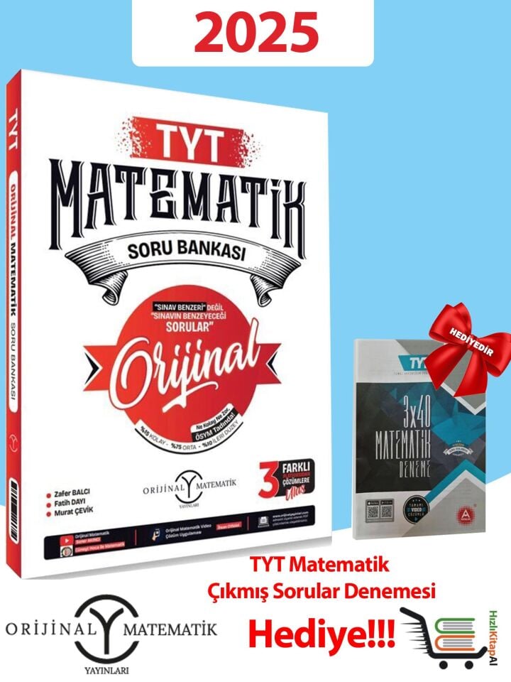 2025 Model TYT Matematik Soru Bankası TYT Matematik Çıkmış Sorular Denemesi Hediyeli