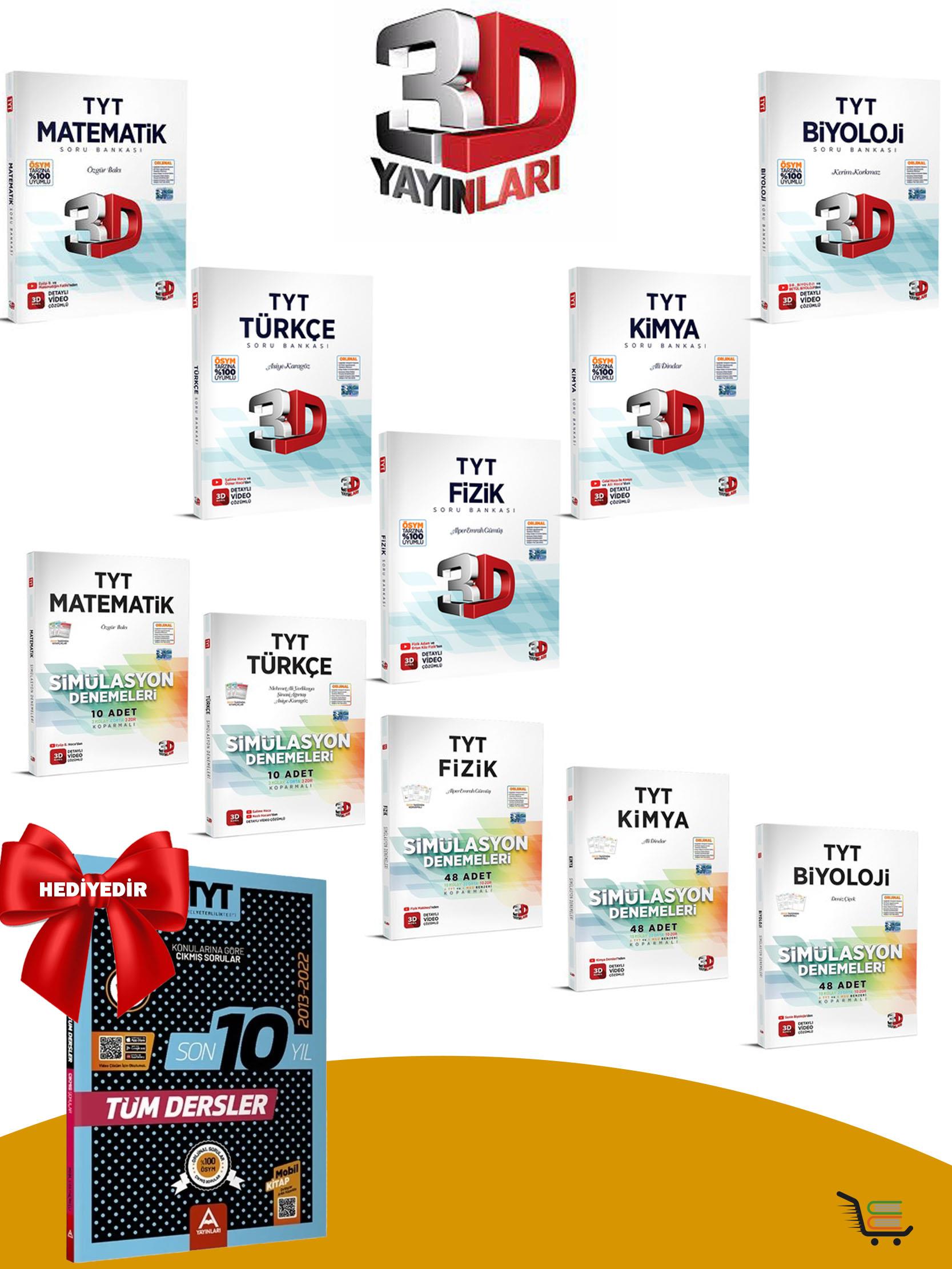 TYT Sayısal Soru Bankası-Deneme Seti Çıkmış Sorular Hediyeli!