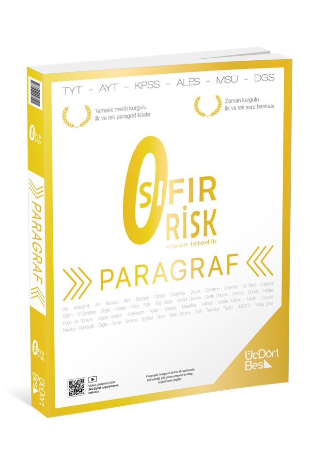 Paragrafın Ritmi Sıfır Risk Soru Bankası SETİ