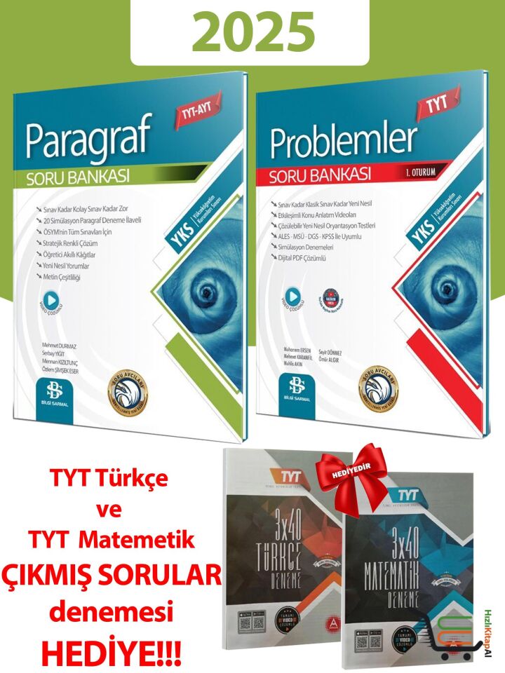 2025 Model Paragraf ve Problemler Soru Bankası Çıkmış Sorular Denemeleri HEDİYELİ!