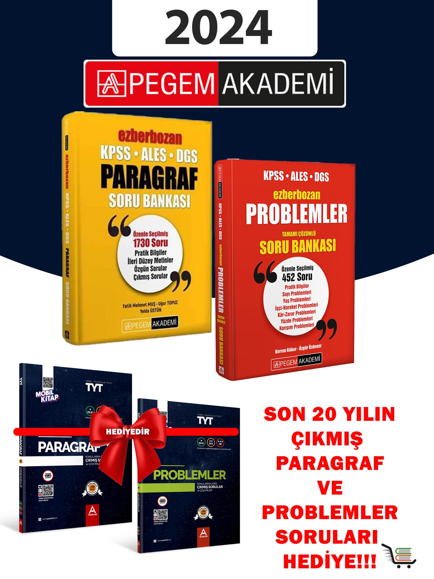 2024 Model Ezberbozan Paragraf ve Problemler Soru Bankası Paragraf ve Problemler Çıkmış sorular Hediyeli