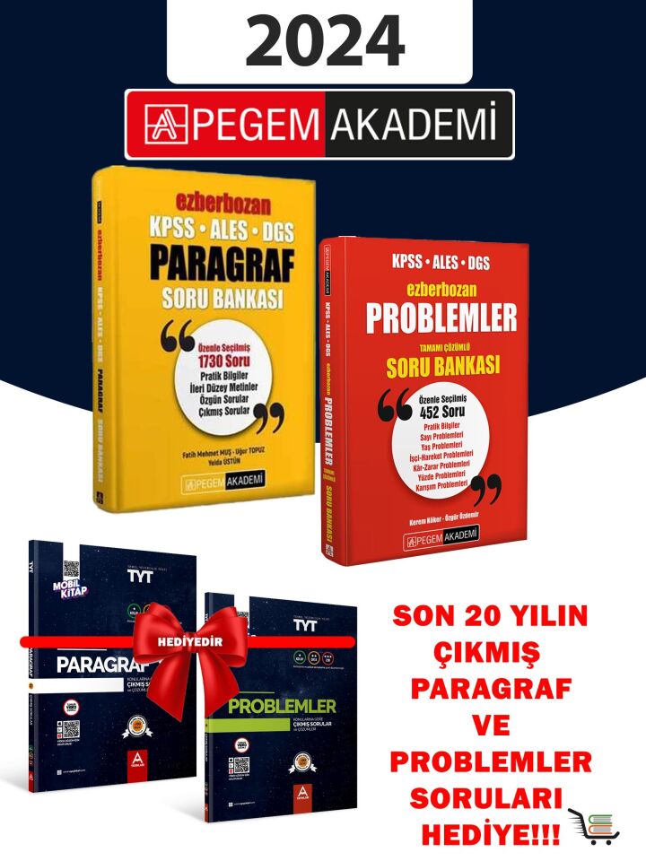 2024 Model Ezberbozan Paragraf ve Problemler Soru Bankası Paragraf ve Problemler Çıkmış sorular Hediyeli