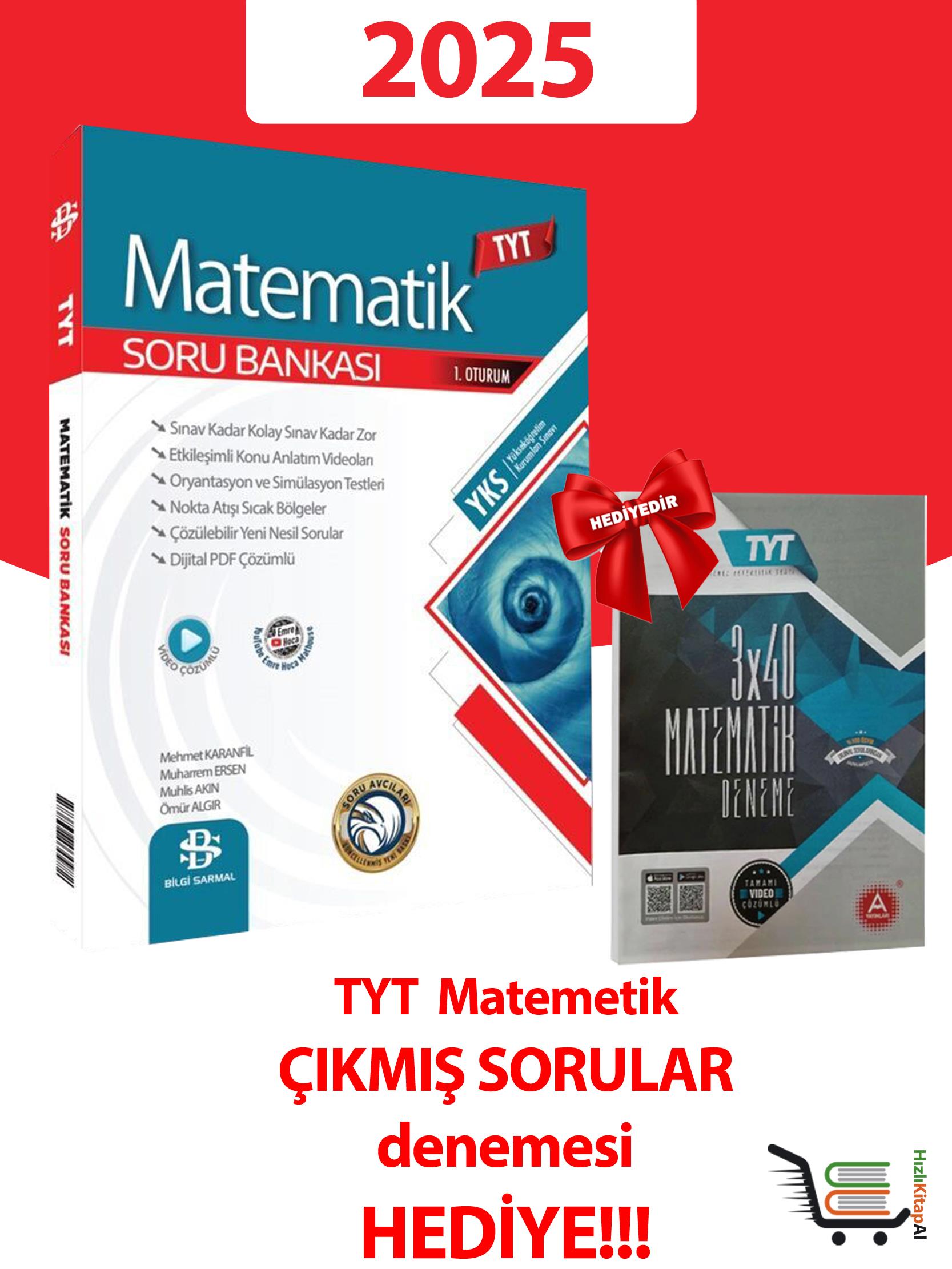 2025 Model TYT Matematik Soru Bankası Çıkmış Sorular Denemesi HEDİYELİ!