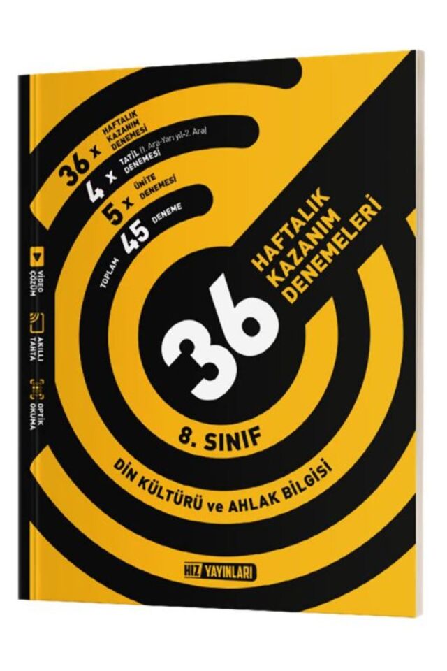 Hız 8. Sınıf Haftalık Deneme Din Kültürü