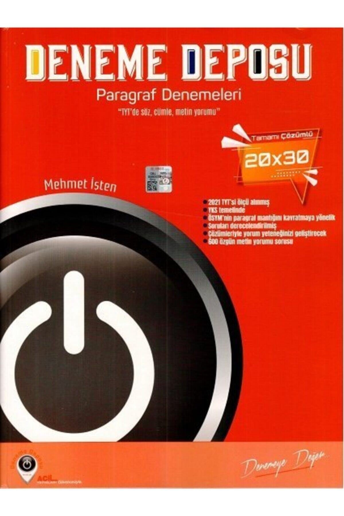 Acil Tyt Paragraf Deneme Deposu Yeni