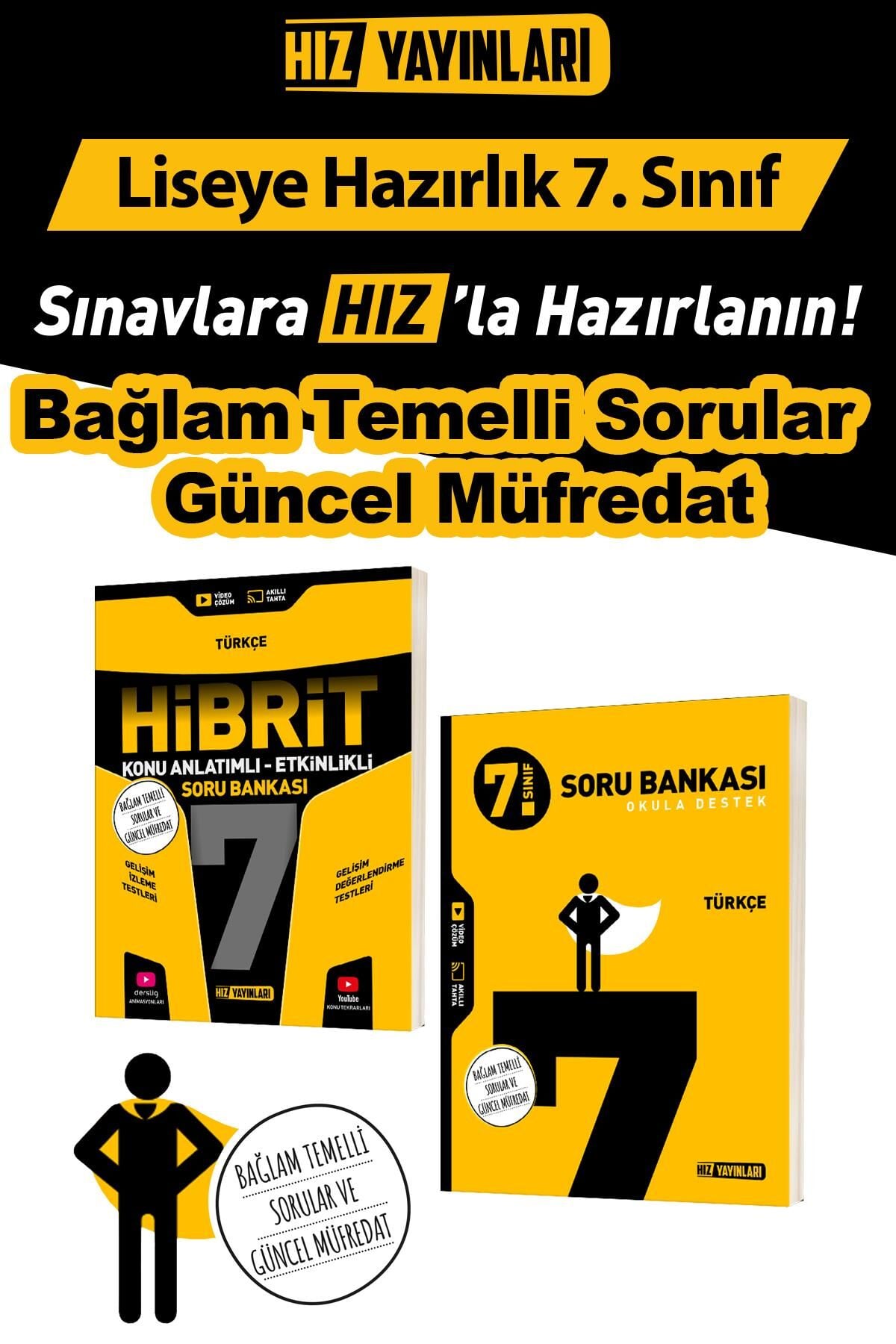 7. Sınıf  Türkçe Soru Bankası ve Hibrit Seti 2027 Model