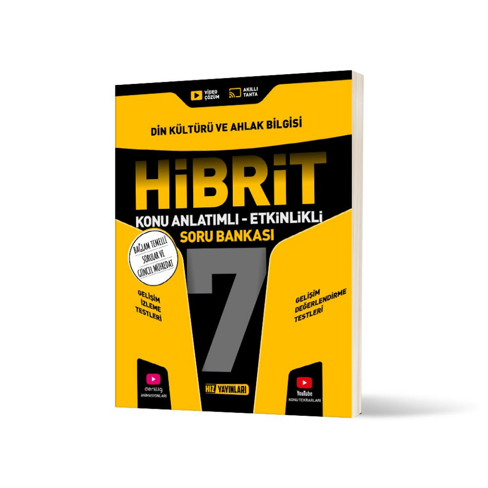 7. Sınıf Hibrit Din Kültürü ve Ahlak Bilgisi Soru Bankası-Bağlam Temelli Sorular ve Güncel Müftedat