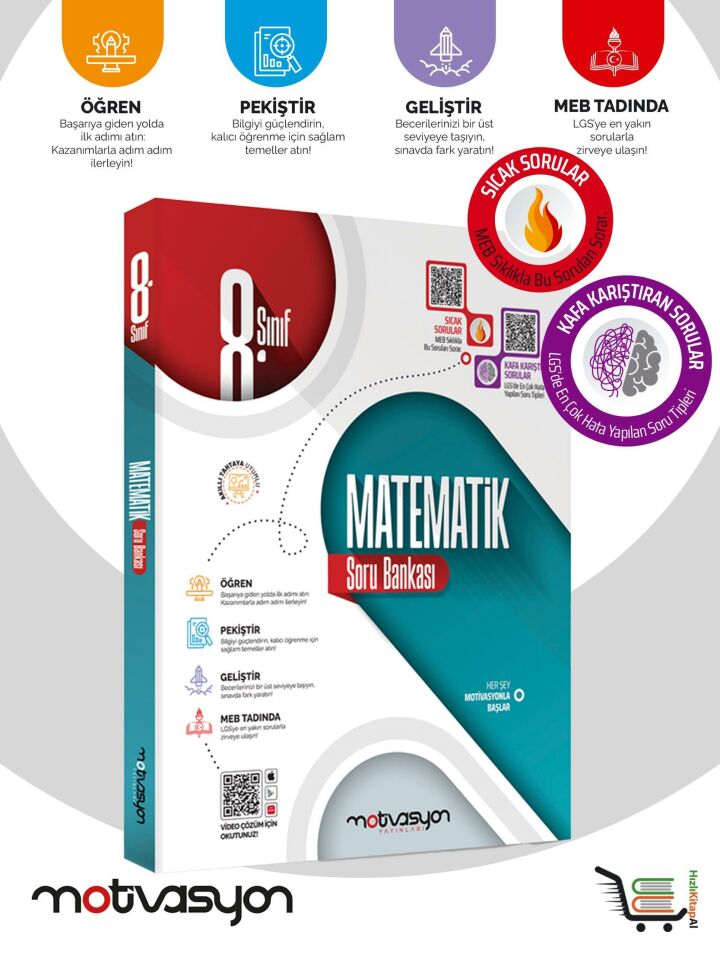 8. Sınıf Matematik ve Türkçe Soru Bankası