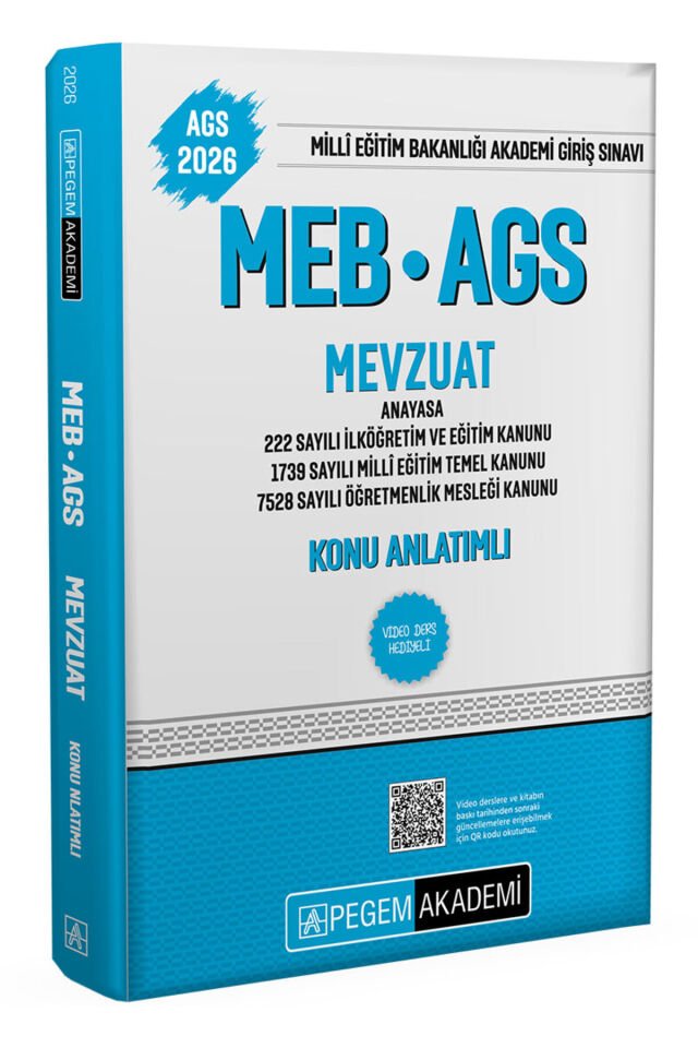 Pegem MEB AGS Konu Anlatımlı Mevzuat