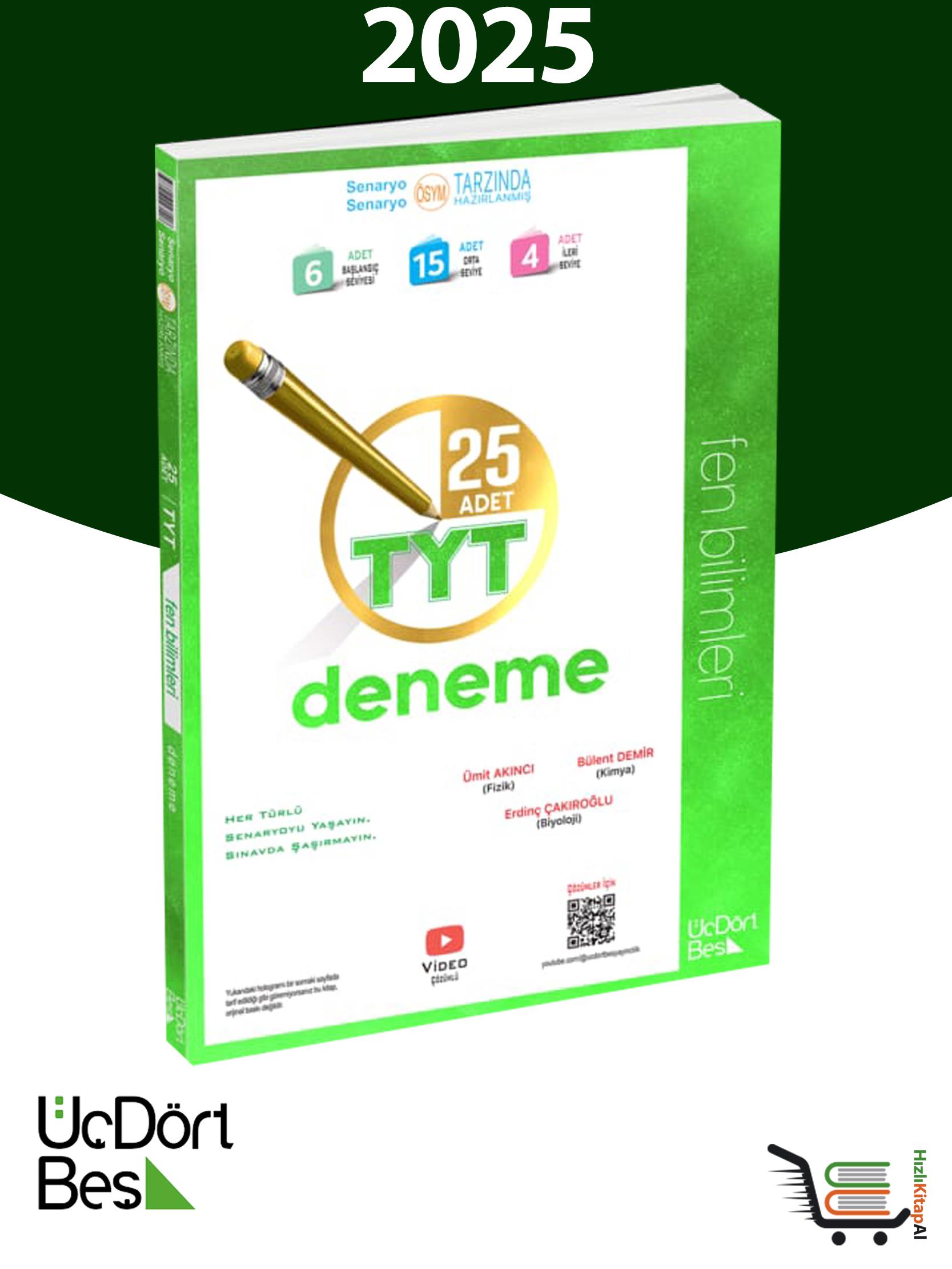 345-2025 Model 25'li TYT Fen Bilimleri Denemesi