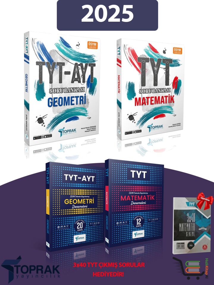 2025 Tyt-Ayt Geometri ve TYT Matematik Soru Bankası & Deneme Seti