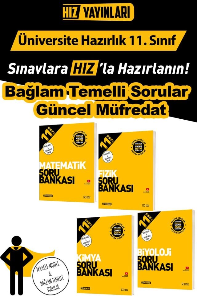 11. Sınıf Matematik Fizik Kimya Biyoloji Soru Bankası Seti Maarif Model