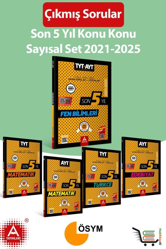 Son 5 Yıl AYT-TYT Sayısal Konu Konu Çıkmış Sorular Seti 2021-2025