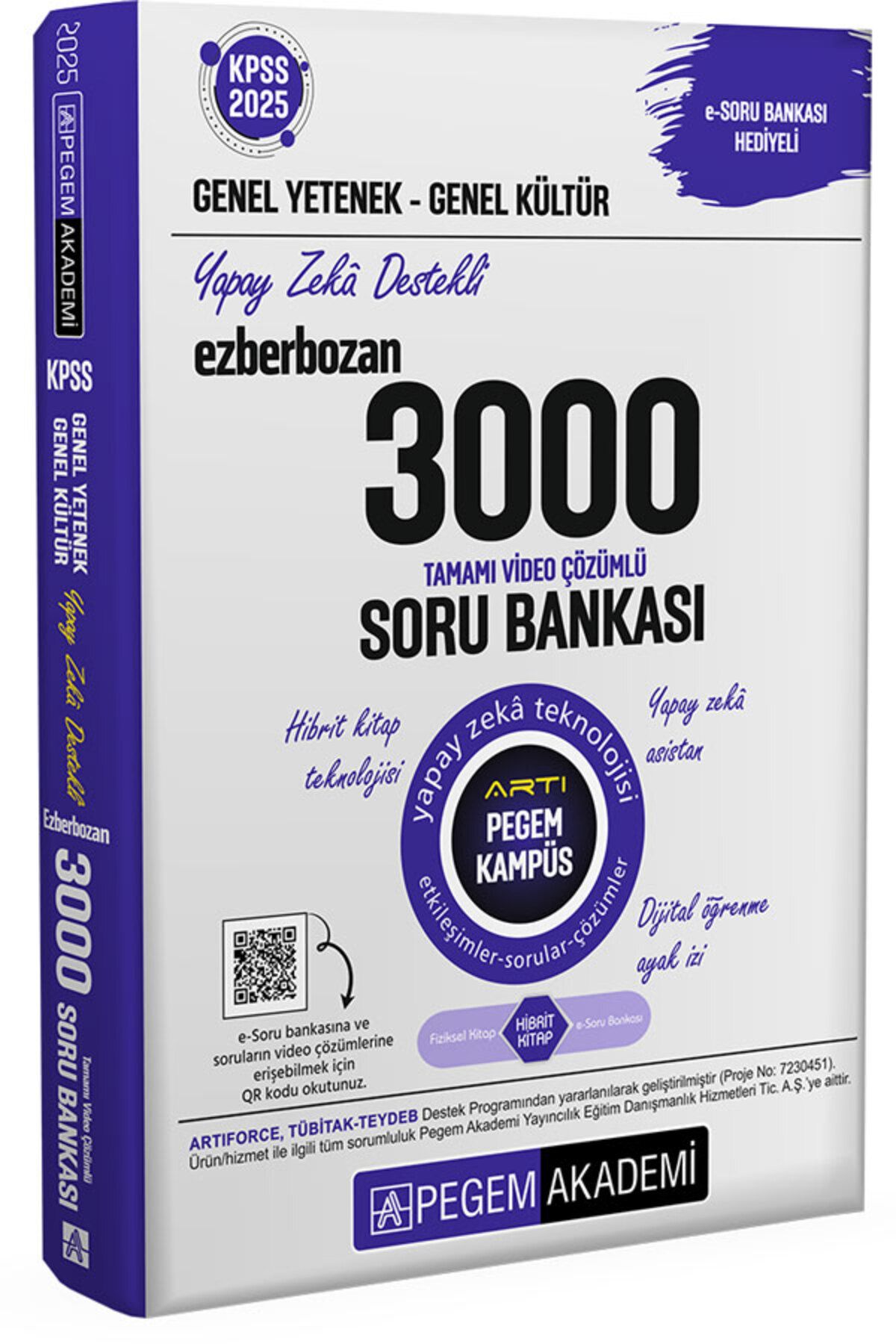 Pegem 3000 Soru Bankası Ezberbozan GK-GY