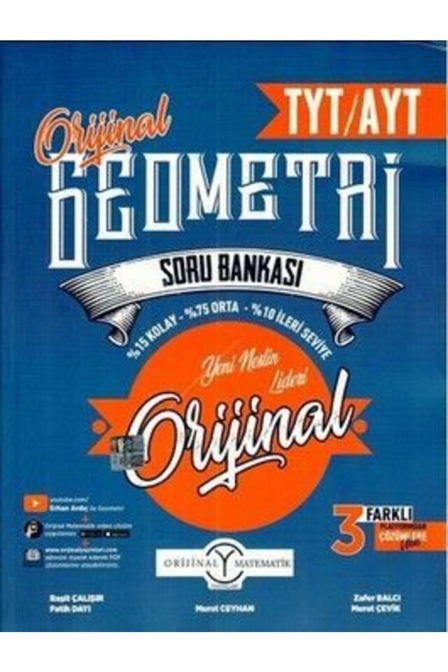Orijinal Tyt Ayt Geometri Soru Bankası