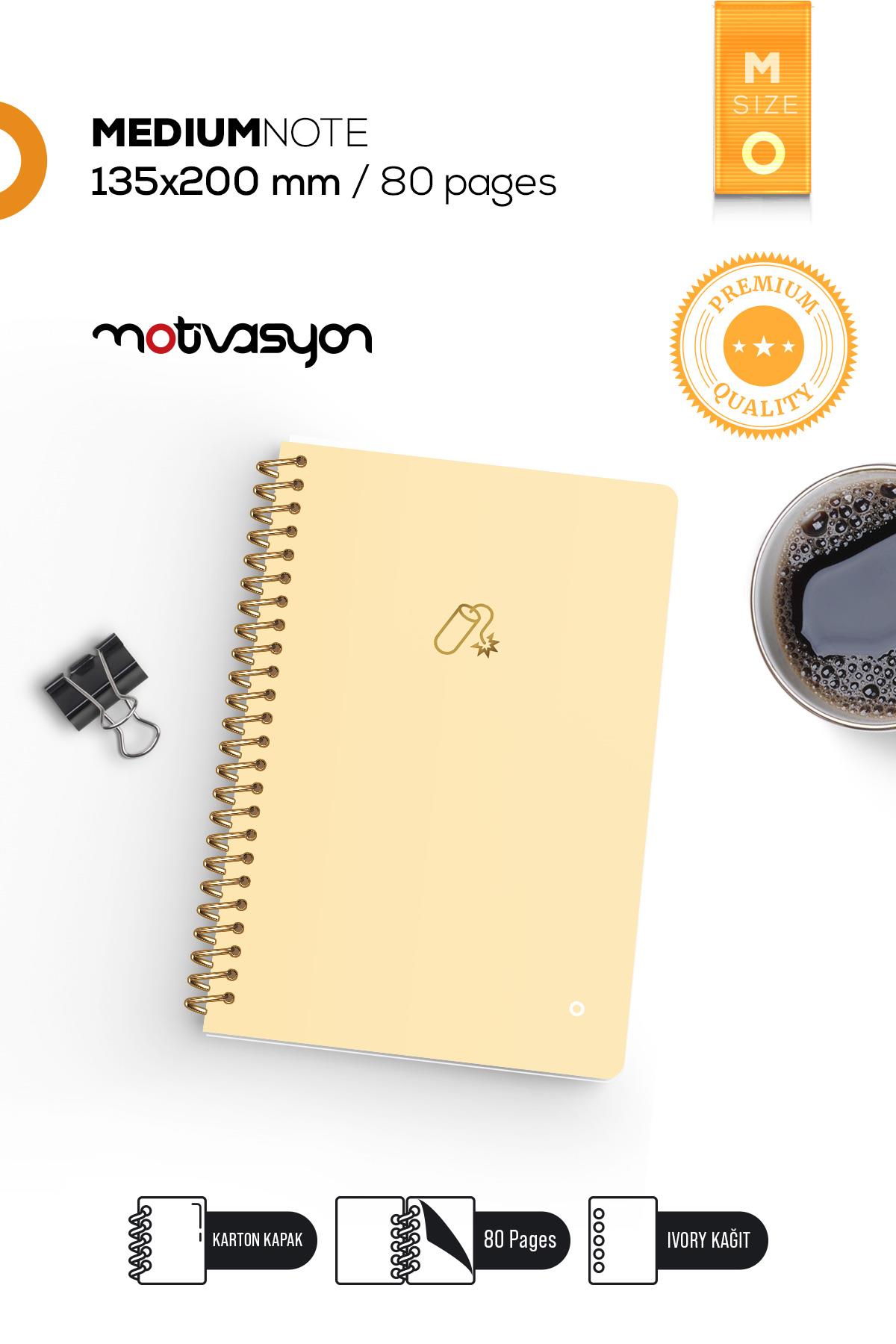 Color  Serisi TNT (M) 13,5X20 Ebat Spiralli 80Sayfa