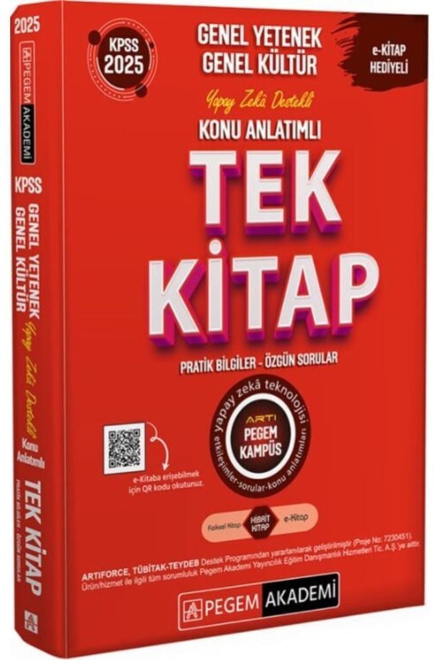 Pegem KPSS Konu Anlatımlı Tek Kitap Genel Kültür Genel Yetenek