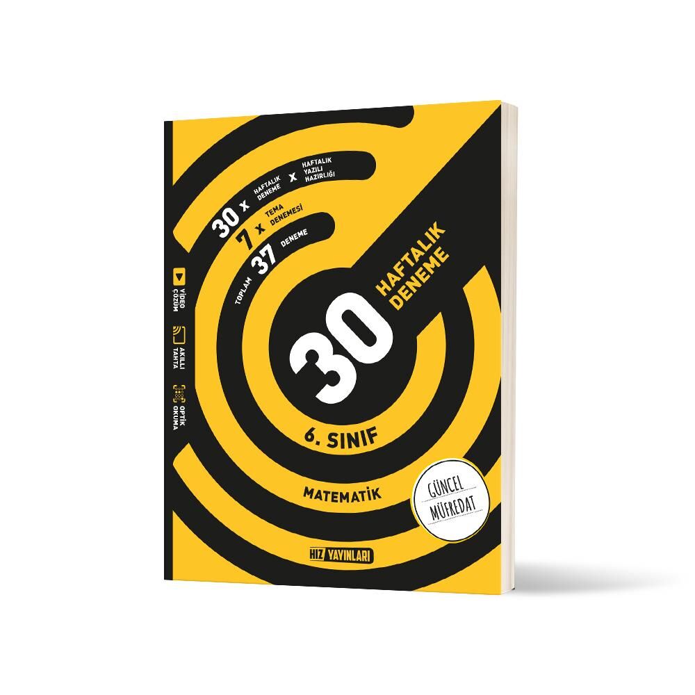 6. Sınıf Matematik 30 Haftalık Deneme Güncel Müfredat