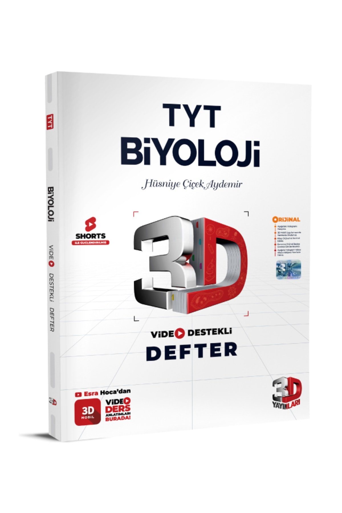 3D TYT Biyoloji Defter Video Destekli