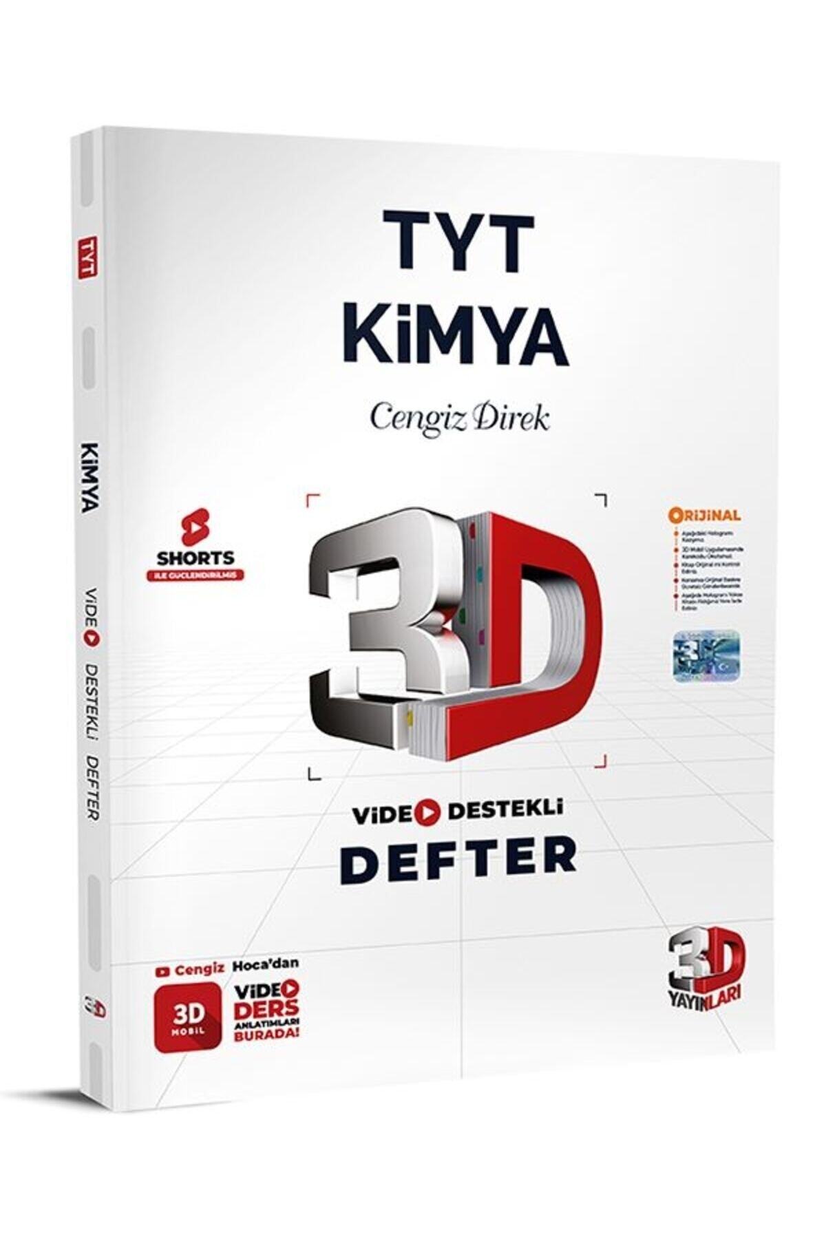 3D Yayınları TYT Kimya Defter Video Destekli