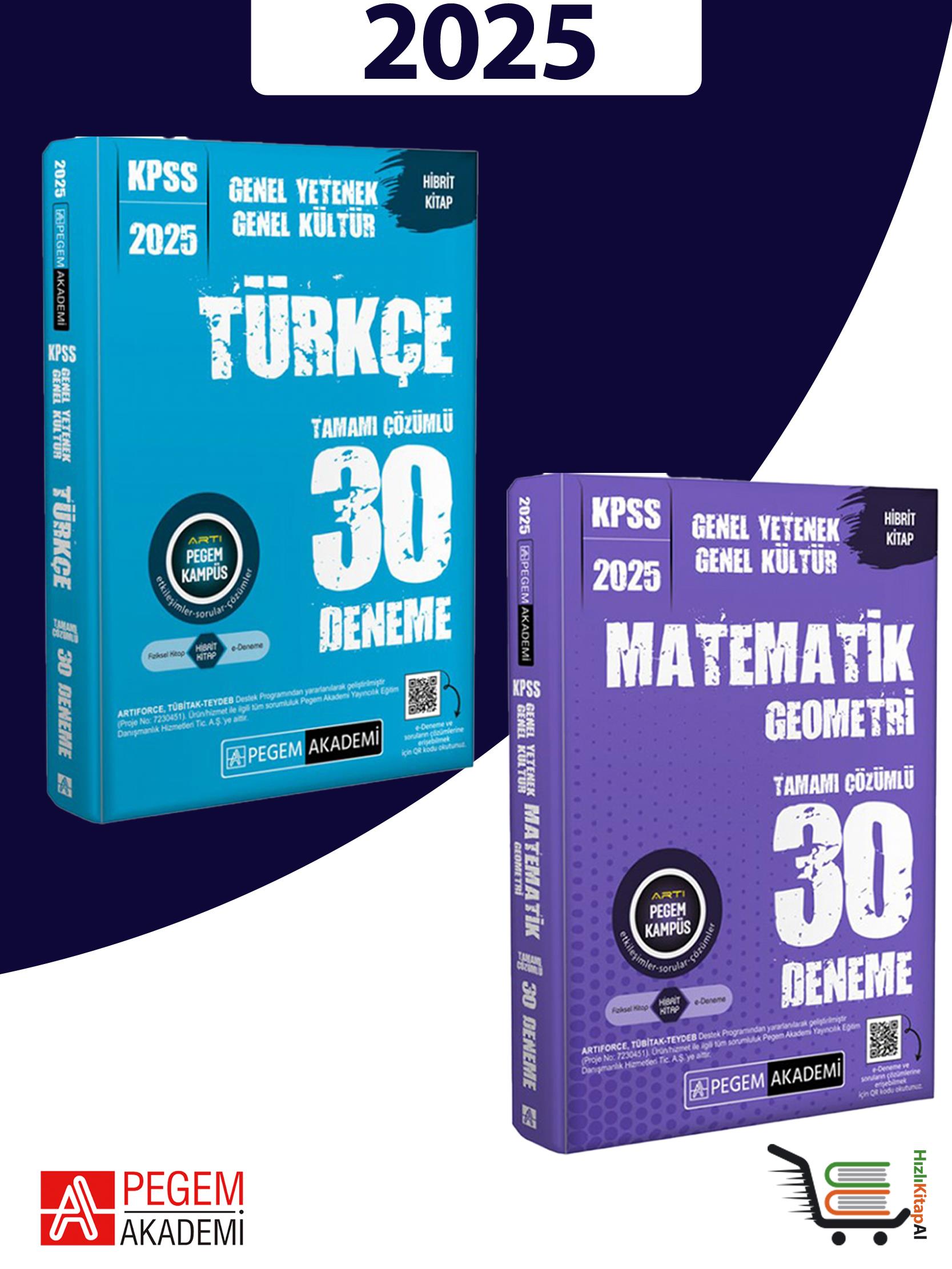 Pegem Akademi 2025 Kpss Gy-Gk Ezberbozan Deneme Set (2 Kitap)