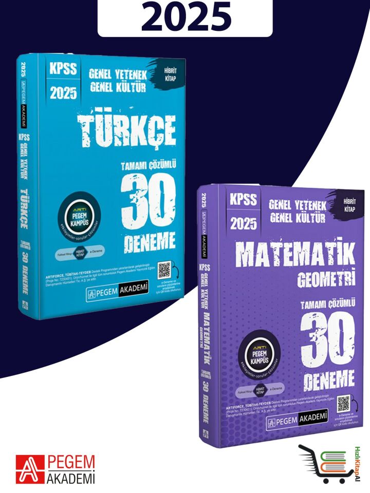 Pegem Akademi 2025 Kpss Gy-Gk Ezberbozan Deneme Set (2 Kitap)