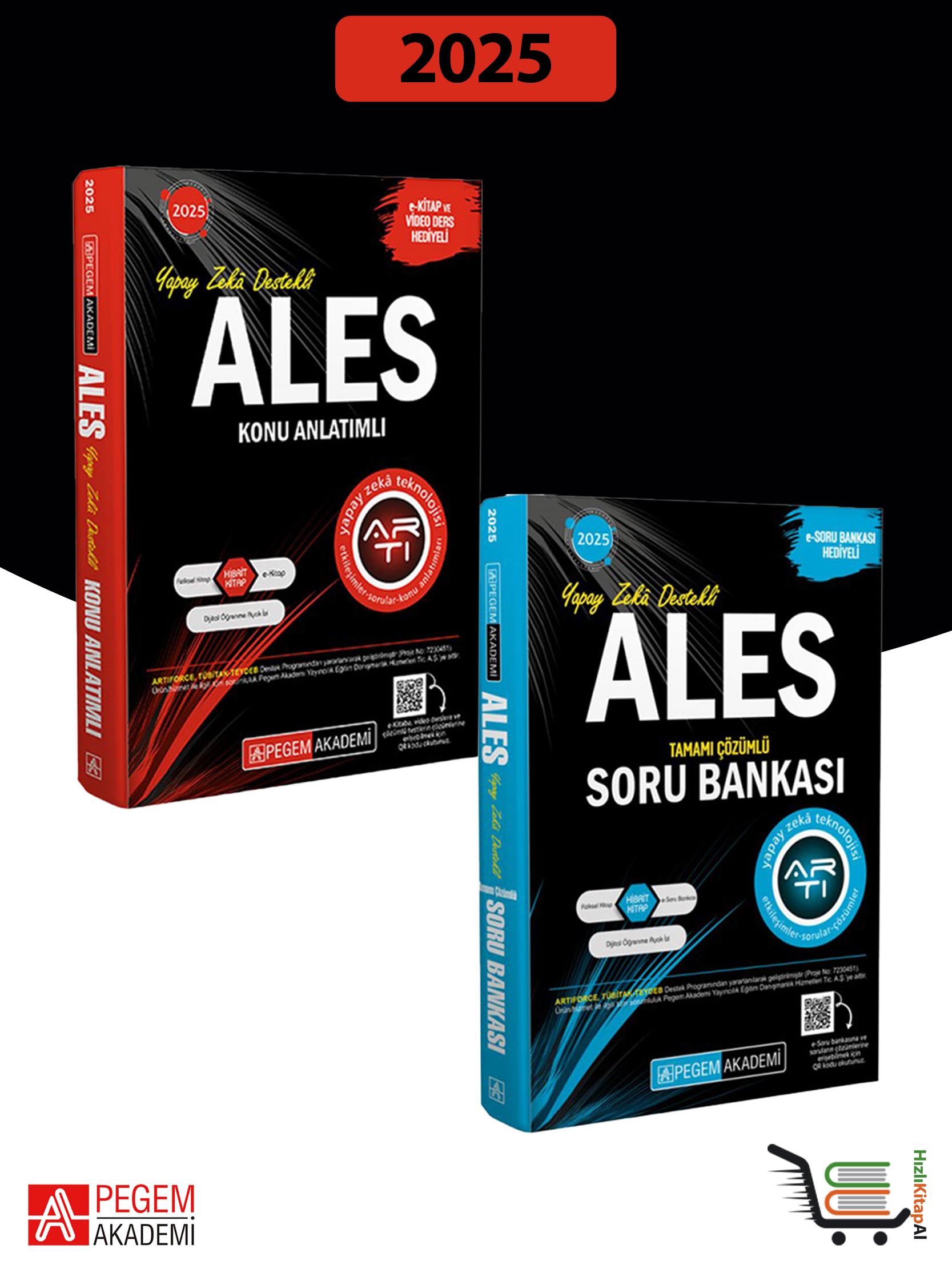Pegem Akademi 2025 Ales Konu Anlatımlı - Ales Tamamı Çözümlü Soru Bankası (2.Kitap)