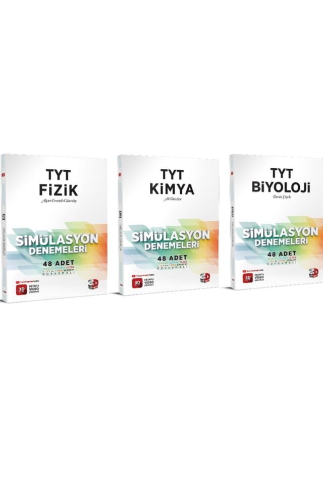 3d Tyt Fizik Kimya Biyoloji Simülasyon Deneme Seti