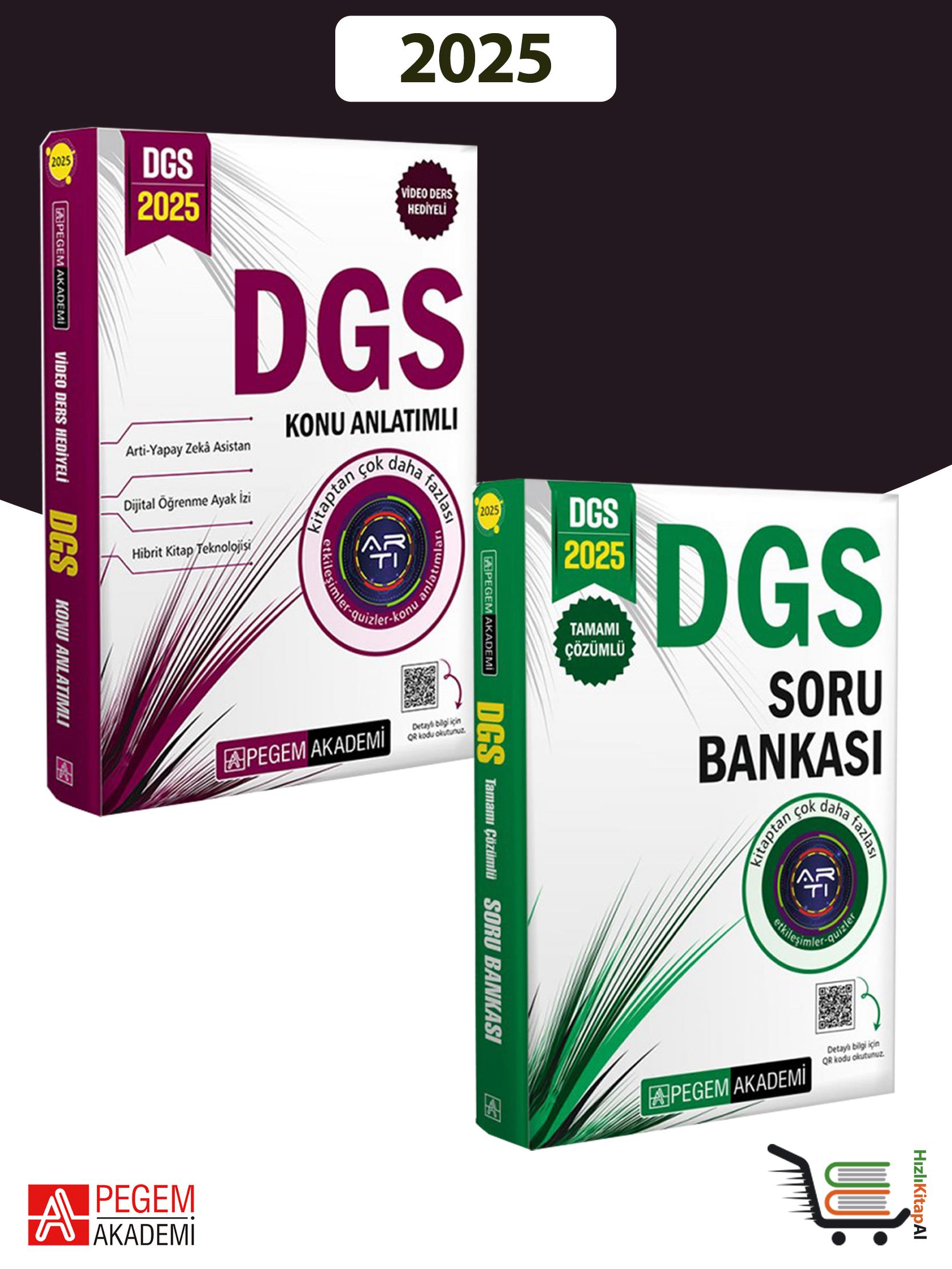 Pegem Akademi 2025 DGS Konu Anlatımı - DGS Soru Bankası Set