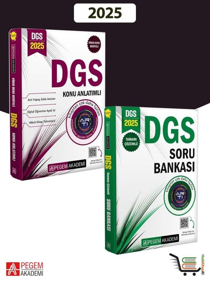 Pegem Akademi 2025 DGS Konu Anlatımı - DGS Soru Bankası Set