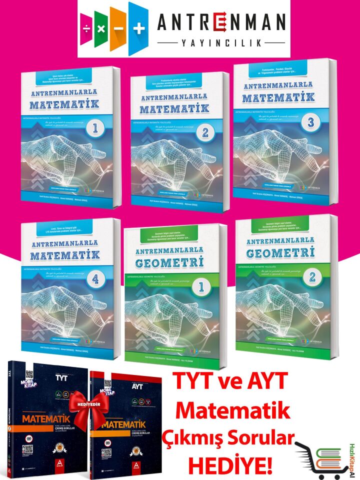 Matematik ve Geometri seti Çıkmış Sorular Hediyeli 8 Kaynak