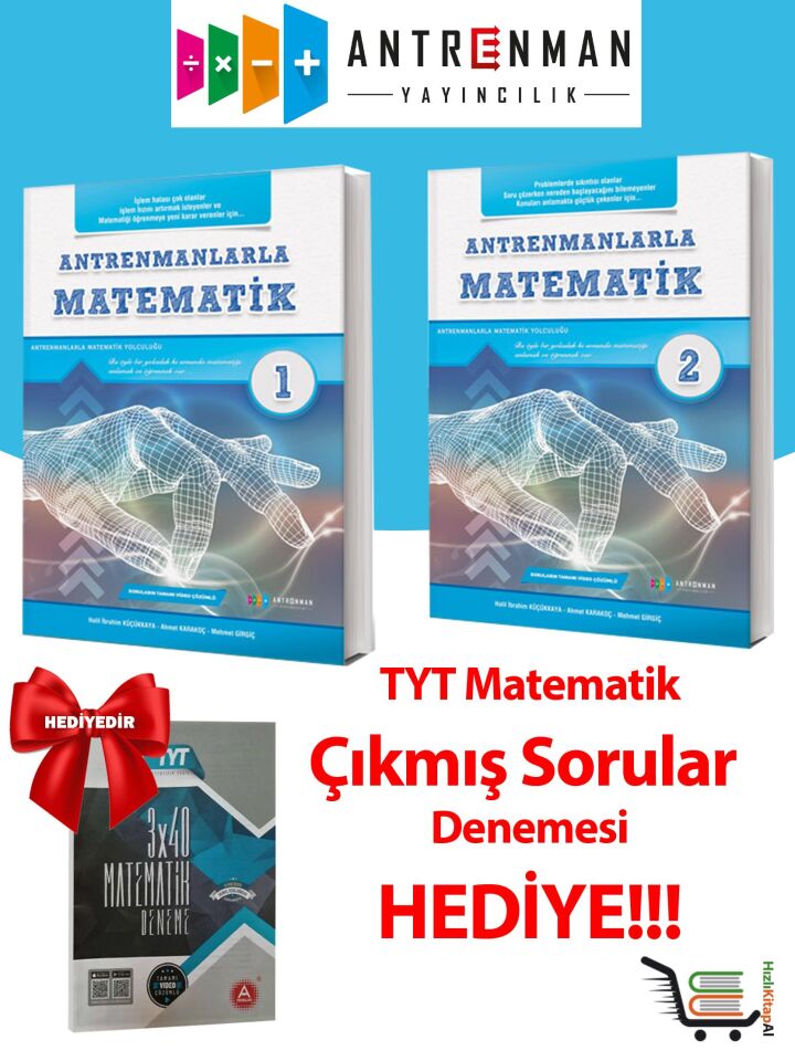 Matematik 1 ve 2 Soru Bankası Hediyeli!