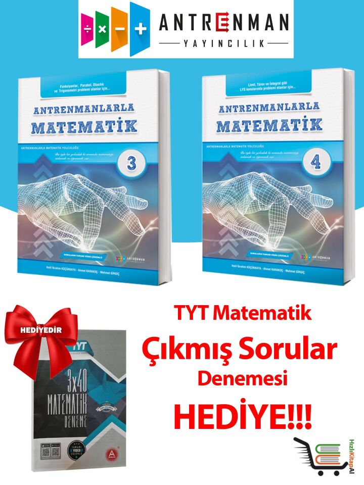 Matematik 3 ve 4 Soru Bankası Hediyeli!
