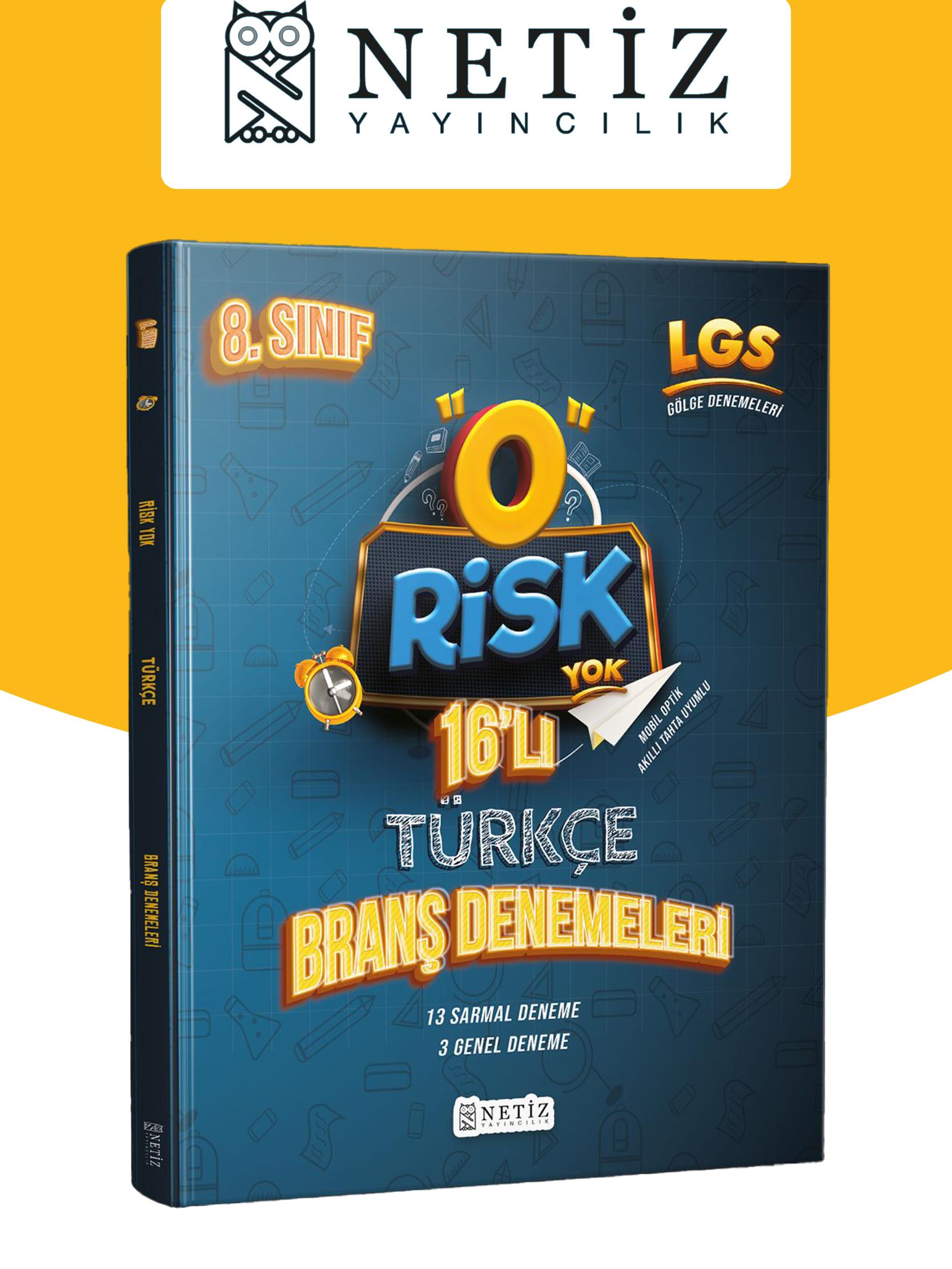 Netiz Risk Yok 16' Lı Türkçe Branş Denemesi
