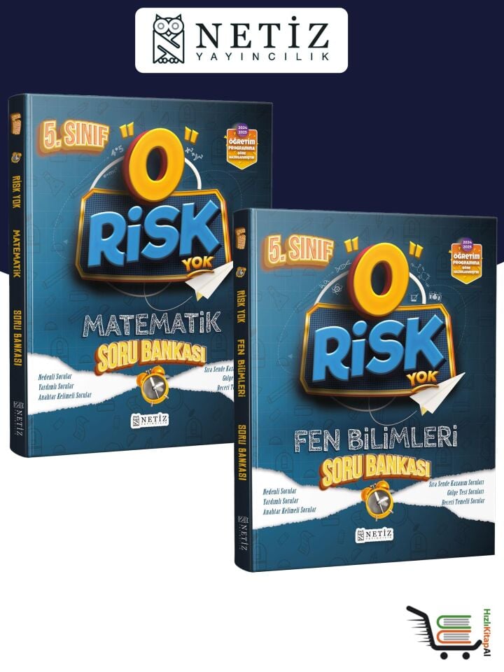 Netiz Risk Yok 5.Sınıf Matematik-Fen Bilimleri Soru Bankası Seti
