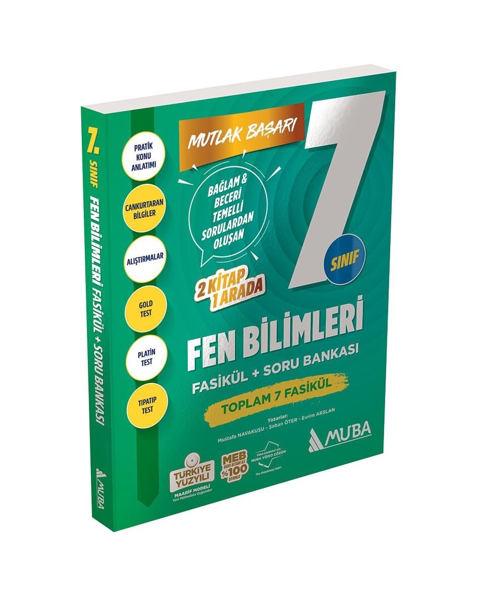 Muba MB 7.Sınıf Fen Bilimleri Fasikül + Soru Bankası